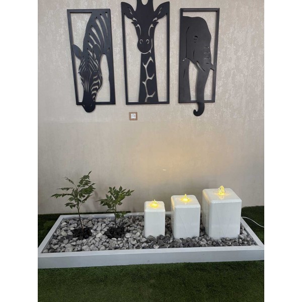 آبنما قلزن 3 قسمتی با فلاورباکس مناسب خانه ، ویلا و دفتر